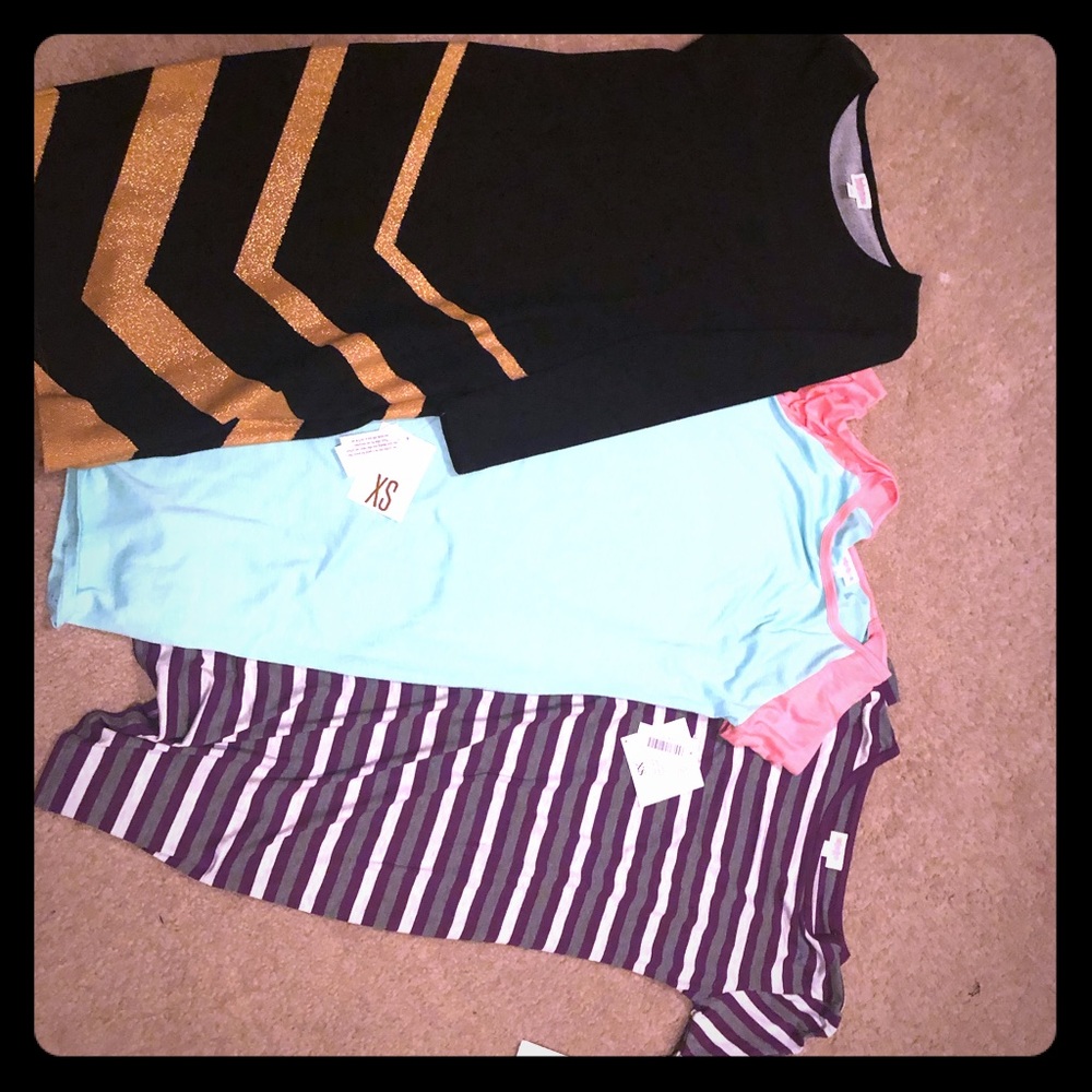 BUNDLE 2 lularoe Julia xs&s and 1 Debbie Xs